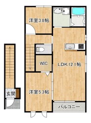 仮）甘木新築アパートの物件間取画像